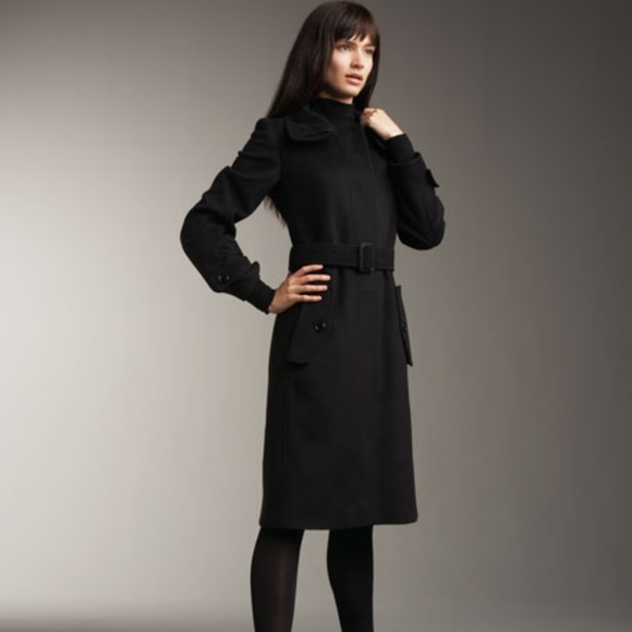 burberry black cashmere coat